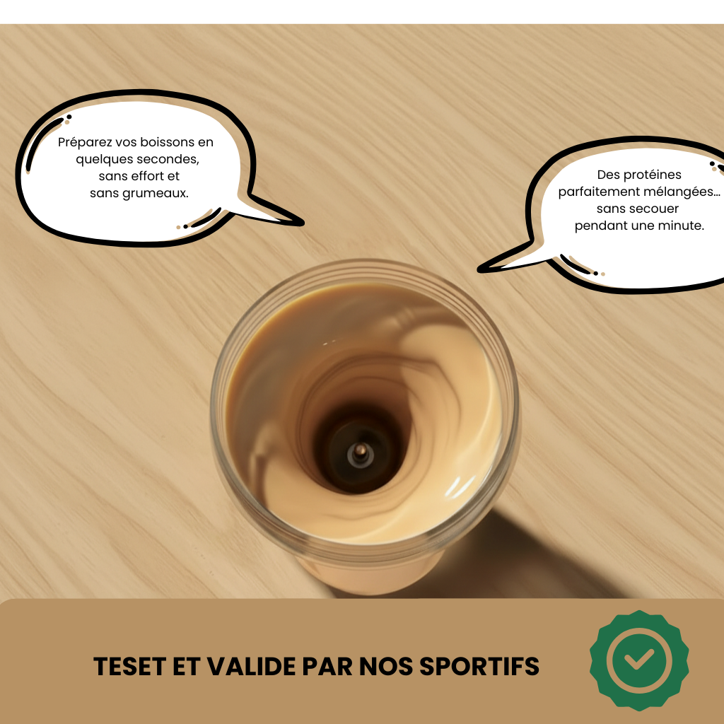 ShakeMix™ | Le Shaker Électrique Rechargeable qui Élimine les Grumeaux en Quelques Secondes