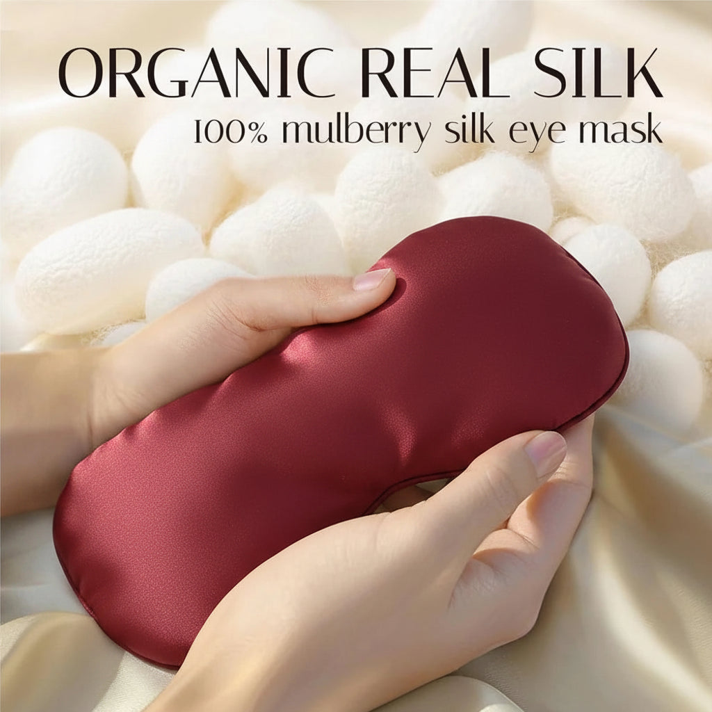 Masque de Nuit en Soie Rouge