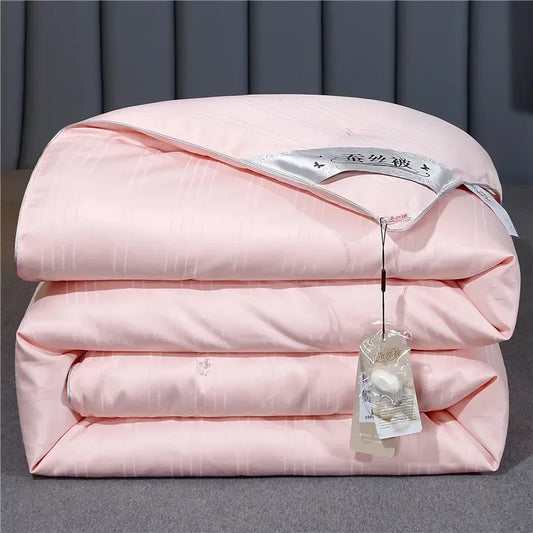 Couette en Soie de Mûrier Rose 100% Naturelle ROSE