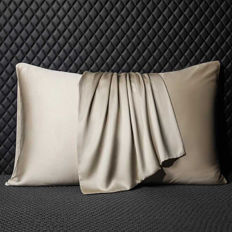 Taie d'oreiller en soie - Beige
