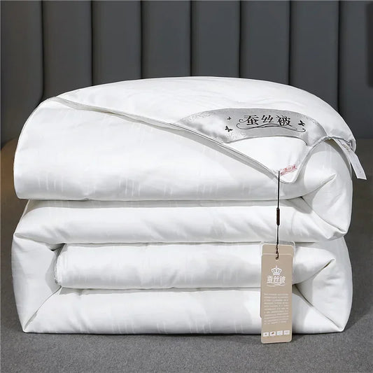 Couette en Soie de Mûrier 100% Naturelle BLANC