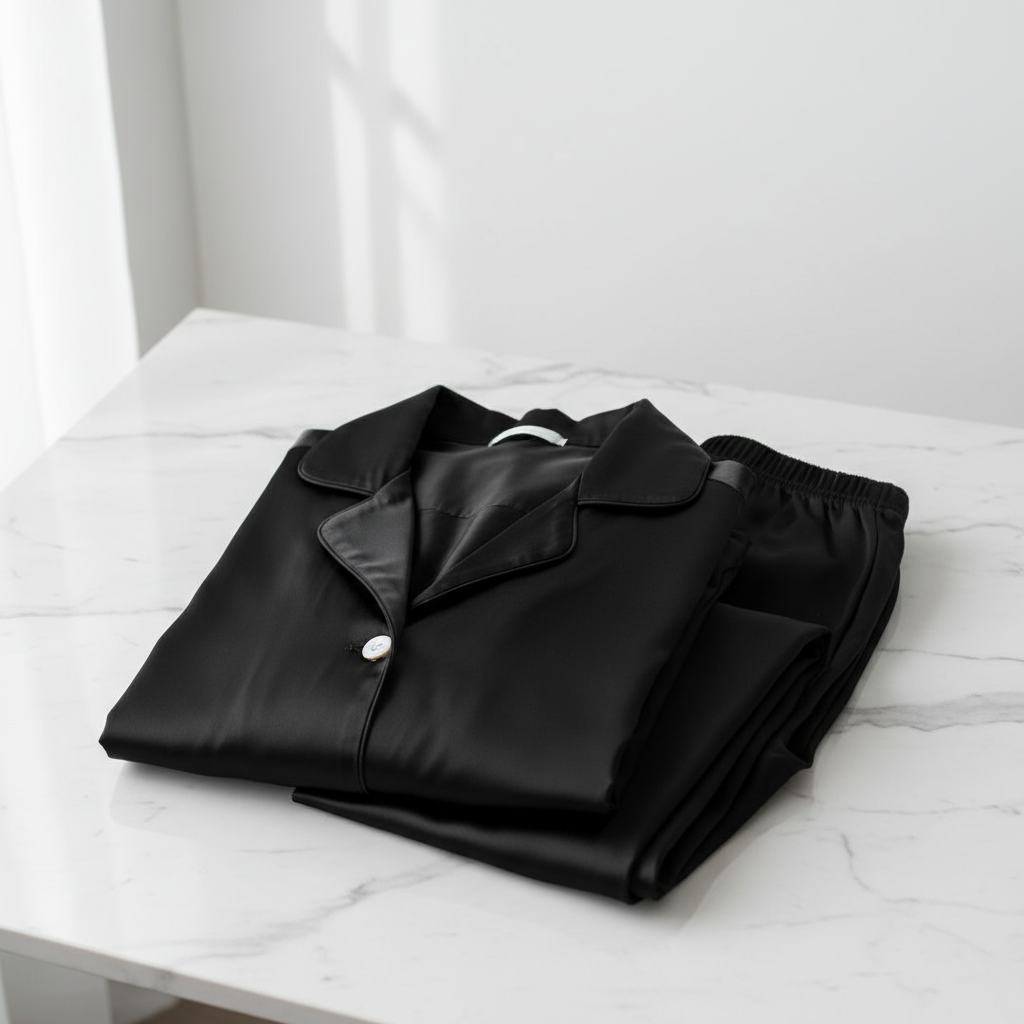 Pyjama soie noir
